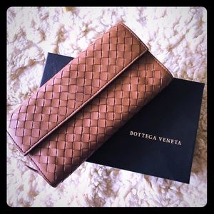 BV Woven Leather Wallet